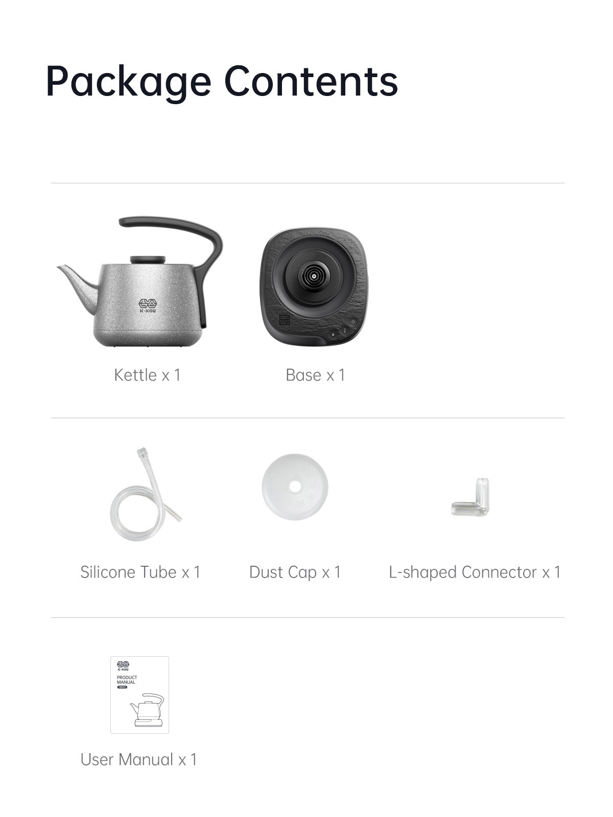 K·KOU TB012 Pure Titanium Electric Kettle