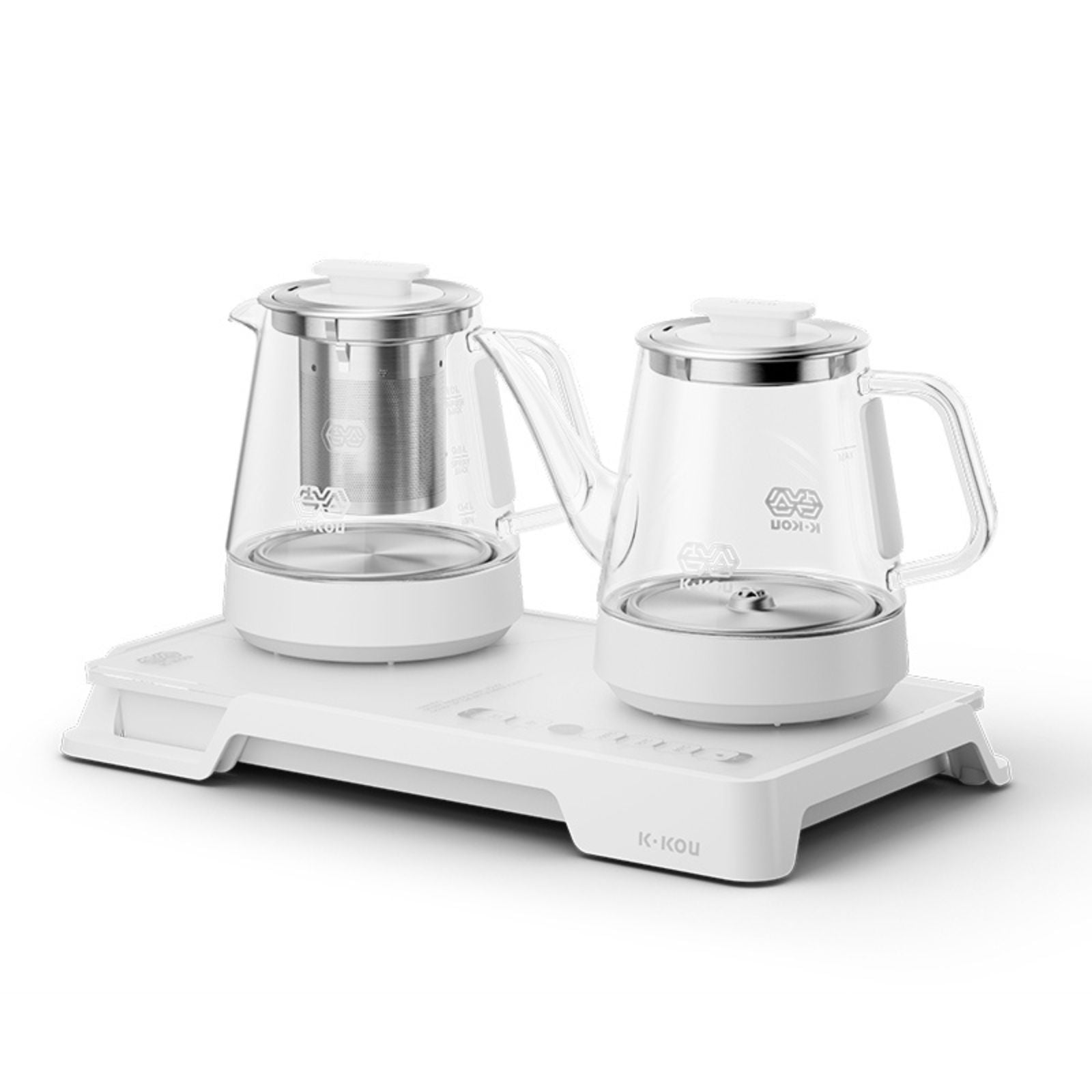 BrewArt Electric Kettle Set | Auto-Fill/Boil/Hold | Auto Water Refill | 85°C/95°C/100°C Seting | 1L+1L
