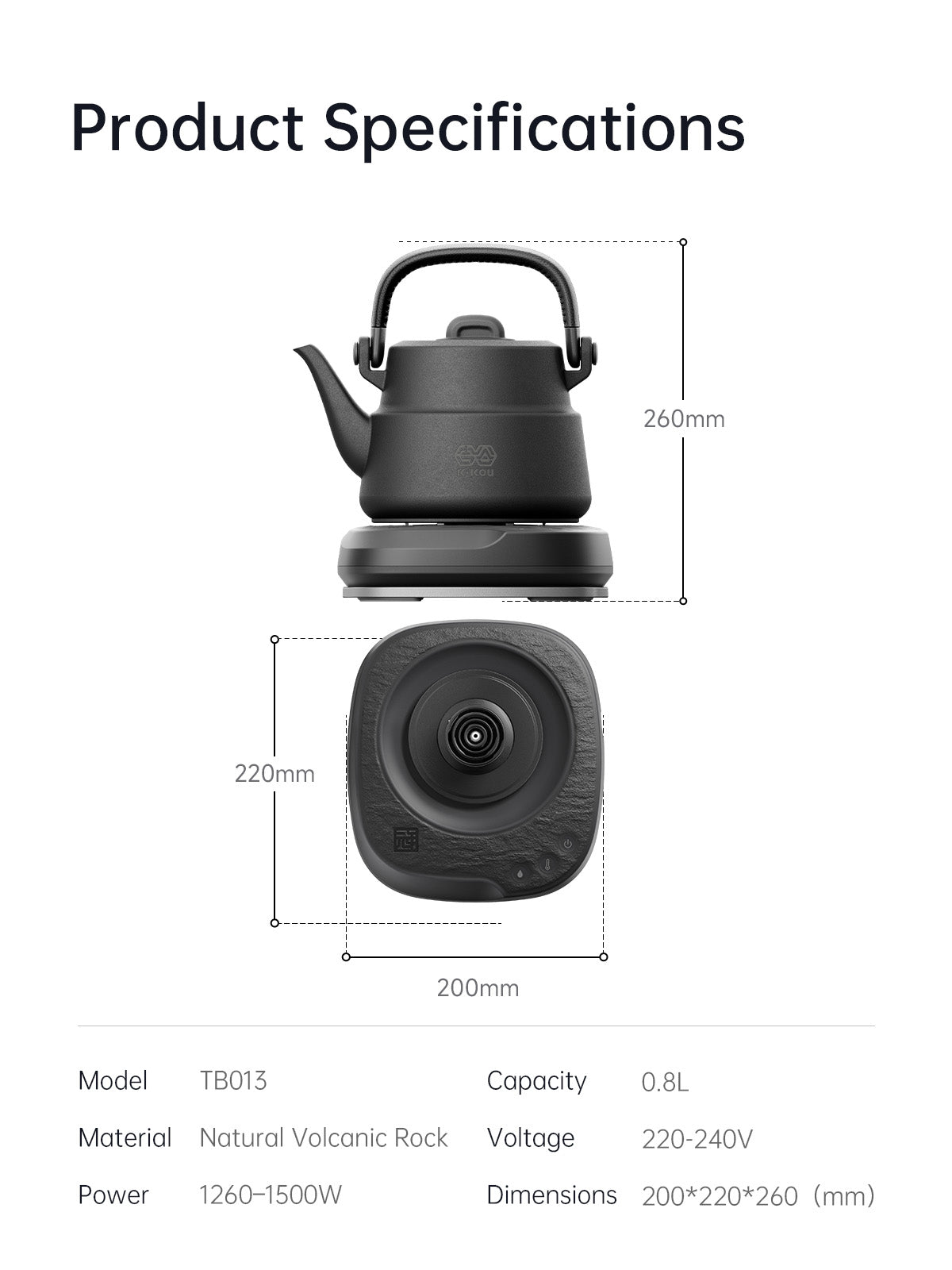 K·KOU TB013 Electric Kettle